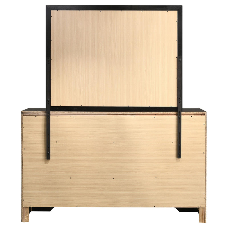 Miranda 7-drawer Dresser with Mirror Black - detail 7