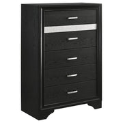 Miranda 6-drawer Bedroom Chest Black - alternate view