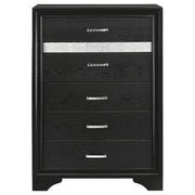 Miranda 6-drawer Bedroom Chest Black - detail 3