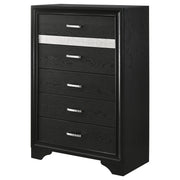 Miranda 6-drawer Bedroom Chest Black - detail 4
