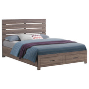 Brantford Wood Queen Storage Panel Bed Barrel Oak - detail 3
