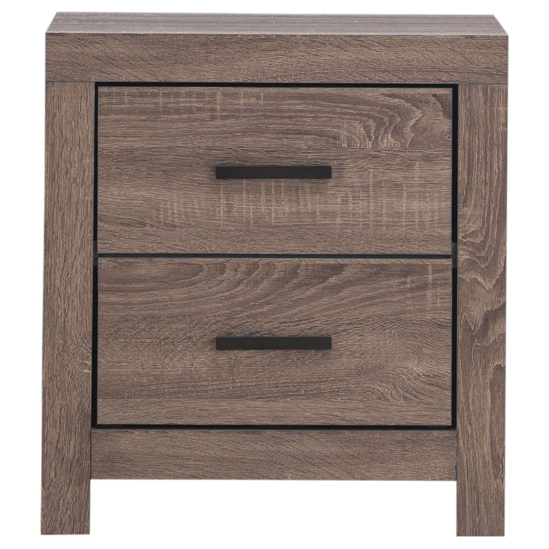 Brantford 2-drawer Nightstand Barrel Oak - detail 3