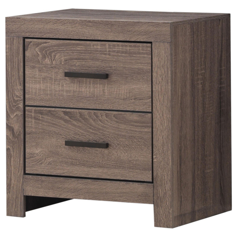 Brantford 2-drawer Nightstand Barrel Oak - detail 4
