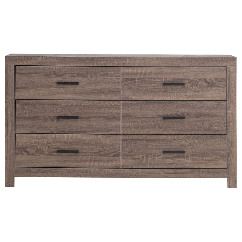 Brantford 6-drawer Dresser Barrel Oak - detail 3