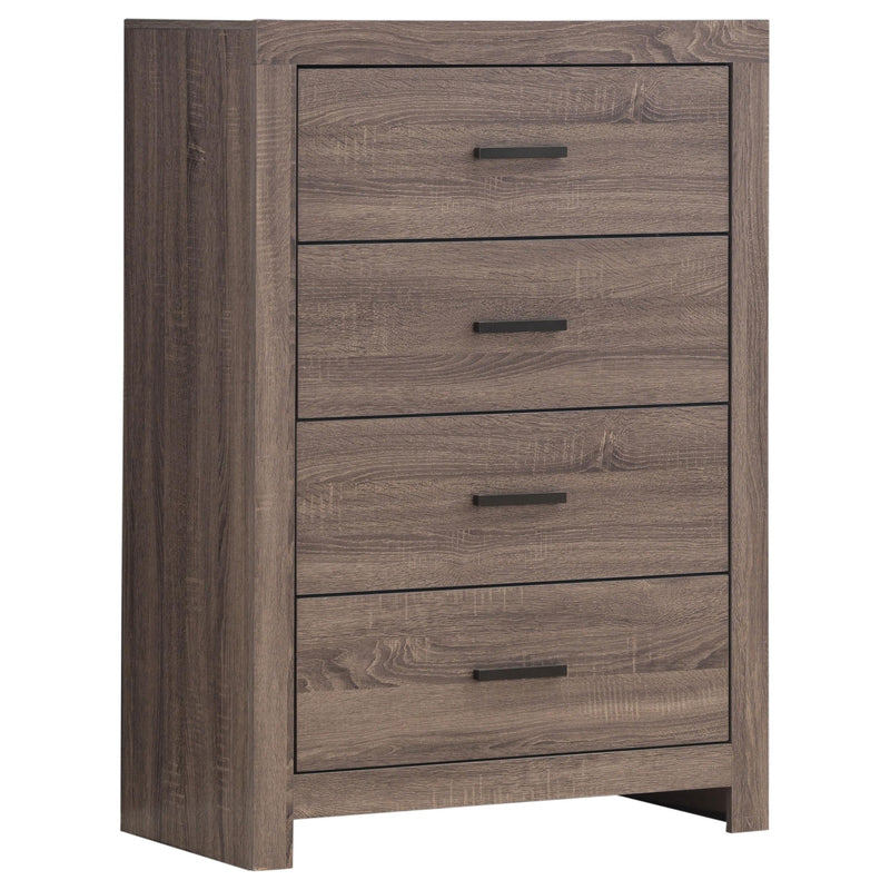 Brantford 4-drawer Bedroom Chest Barrel Oak - alternate view