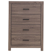Brantford 4-drawer Bedroom Chest Barrel Oak - detail 3