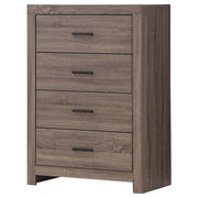 Brantford 4-drawer Bedroom Chest Barrel Oak - detail 4