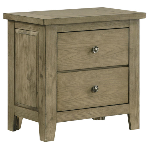 Hazlewood 2-drawer Nightstand Bedside Table Vineyard Oak - alternate view