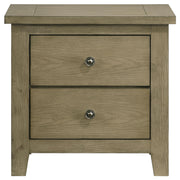 Hazlewood 2-drawer Nightstand Bedside Table Vineyard Oak - detail 3