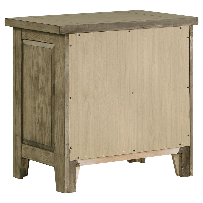 Hazlewood 2-drawer Nightstand Bedside Table Vineyard Oak - detail 6