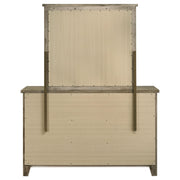 Hazlewood 6-drawer Bedroom Dresser with Mirror Vineyard Oak - detail 7