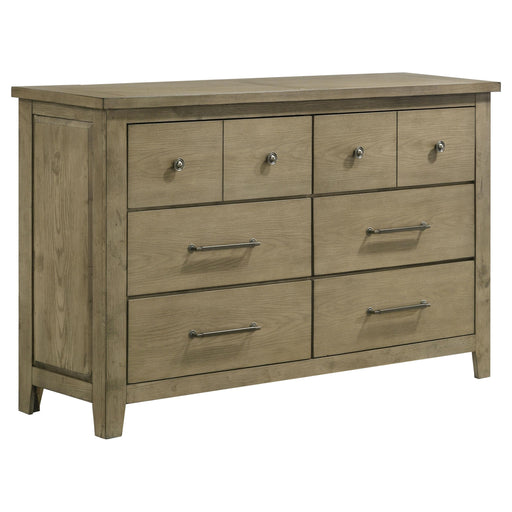 Hazlewood 6-drawer Bedroom Dresser Cabinet Vineyard Oak - alternate view