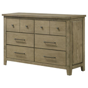 Hazlewood 6-drawer Bedroom Dresser Cabinet Vineyard Oak - detail 4