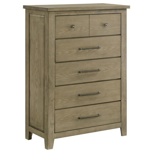 Hazlewood 5-drawer Bedroom Chest of Drawers Vineyard Oak - alternate view