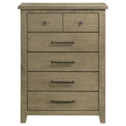 Hazlewood 5-drawer Bedroom Chest of Drawers Vineyard Oak - detail 3