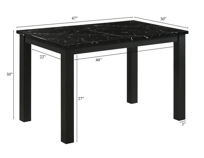 Resia Dining Table - Black