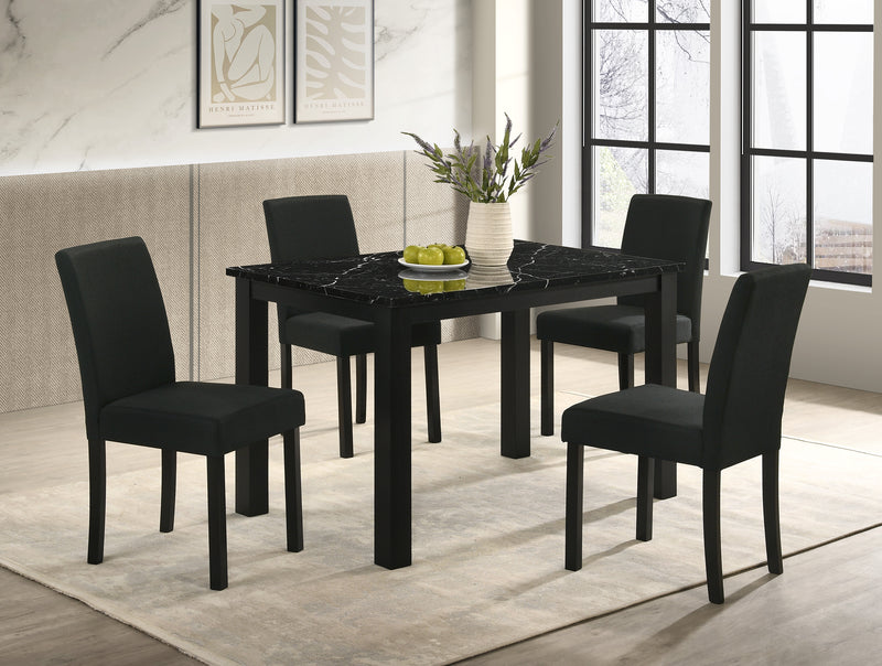 Resia Dining Set Black