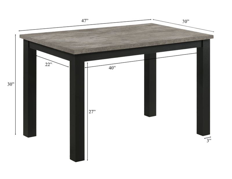 Resia Dining Table - Concrete
