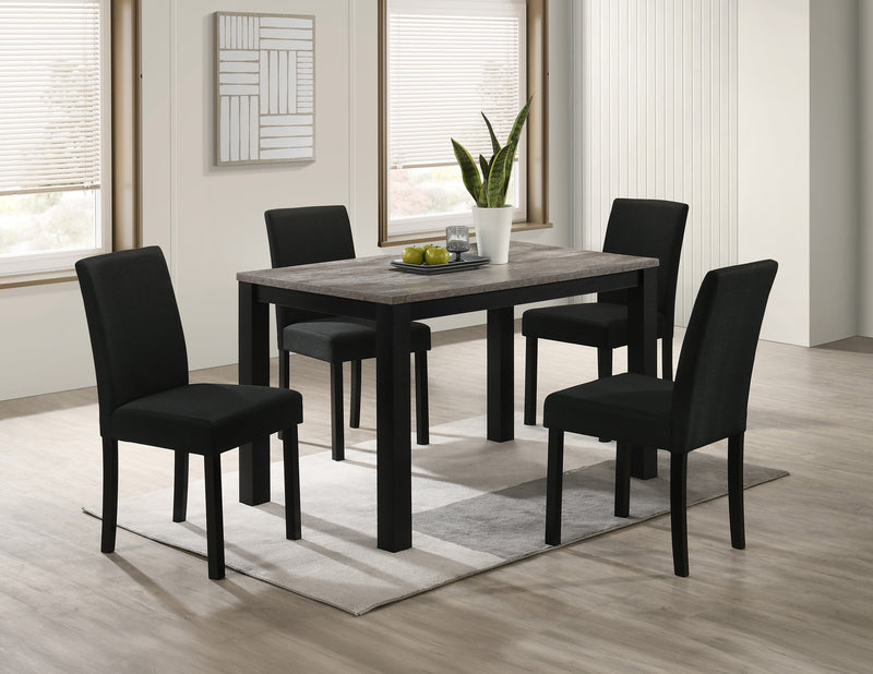 Resia Dining Set - Concrete