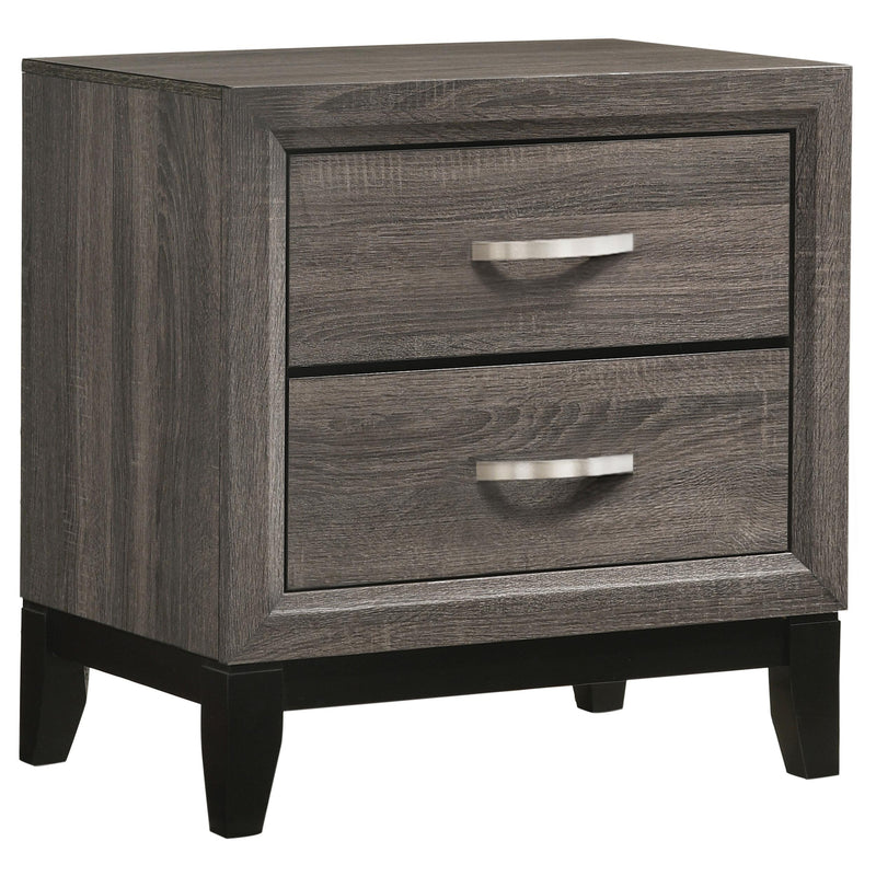 Watson 2-drawer Nightstand Grey Oak - alternate view
