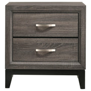 Watson 2-drawer Nightstand Grey Oak - detail 3
