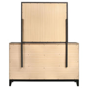 Watson 6-drawer Dresser with Mirror Grey Oak - detail 7