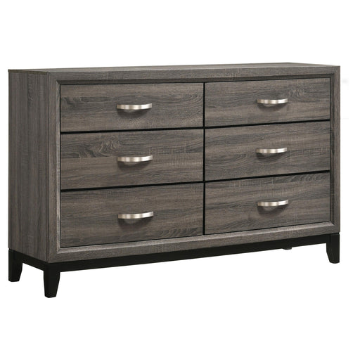 Watson 6-drawer Dresser Grey Oak - alternate view