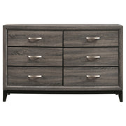 Watson 6-drawer Dresser Grey Oak - detail 3