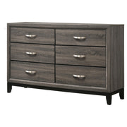 Watson 6-drawer Dresser Grey Oak - detail 4