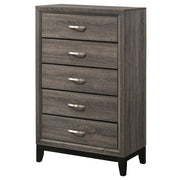 Watson 5-drawer Bedroom Chest Grey Oak - detail 4