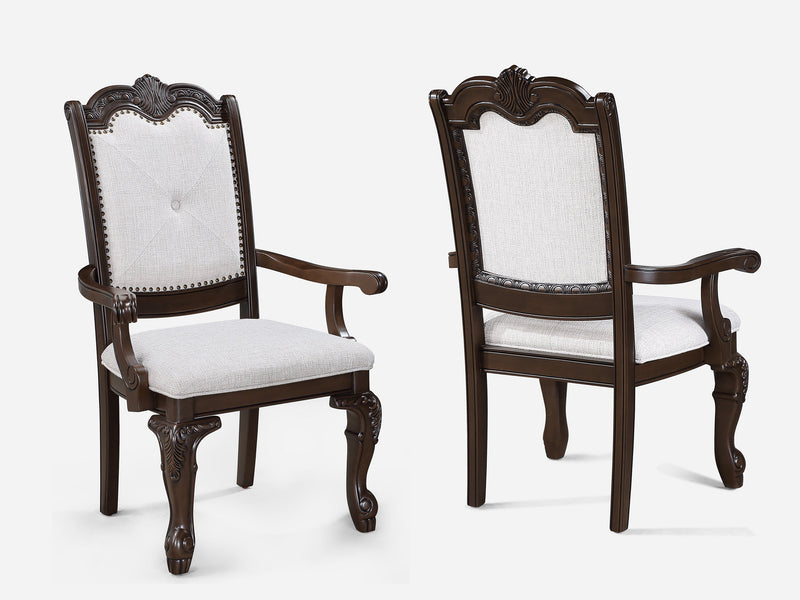 Crownmark Kiera Dining Set - Coffee Brown