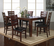 Crownmark Bardstown Dining Set - Cherry Brown 7-Piece Dining Set