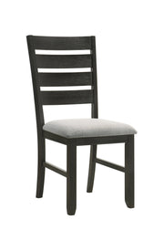Crownmark Set of 2 Bardstown Side Chairs Wheat Charcoal