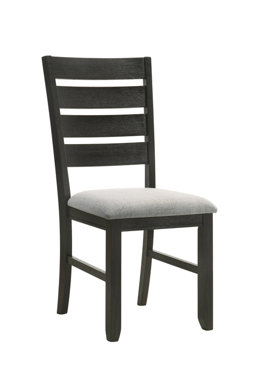 Crownmark Set of 2 Bardstown Side Chairs Wheat Charcoal