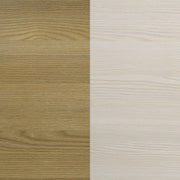 Hyland Wood Queen LED Panel Bed Natural and White - detail 8