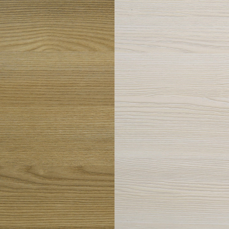 Hyland Wood Queen LED Panel Bed Natural and White - detail 8