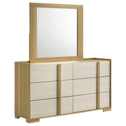 Hyland 6-drawer Dresser with Mirror Natural - alternate view