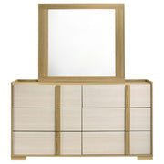 Hyland 6-drawer Dresser with Mirror Natural - detail 3