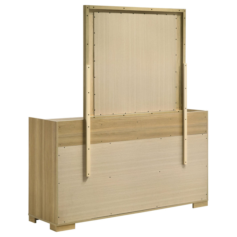Hyland 6-drawer Dresser with Mirror Natural - detail 5