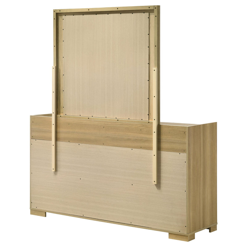 Hyland 6-drawer Dresser with Mirror Natural - detail 7