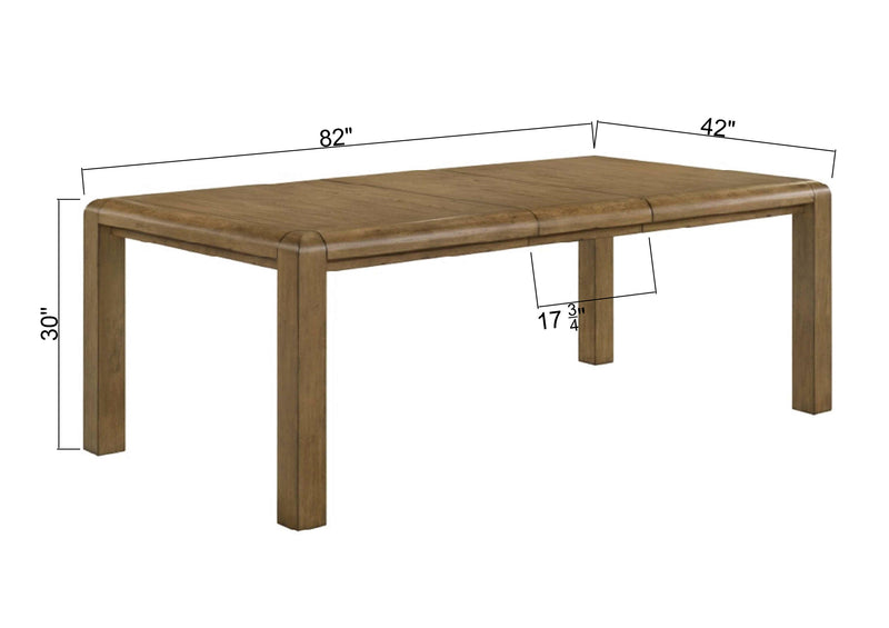 Crownmark Cockrell Dining Table (W/18 Leaf)