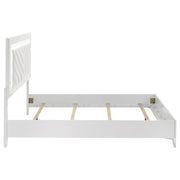 Cassia Queen LED Panel Bed White High Gloss - detail 6