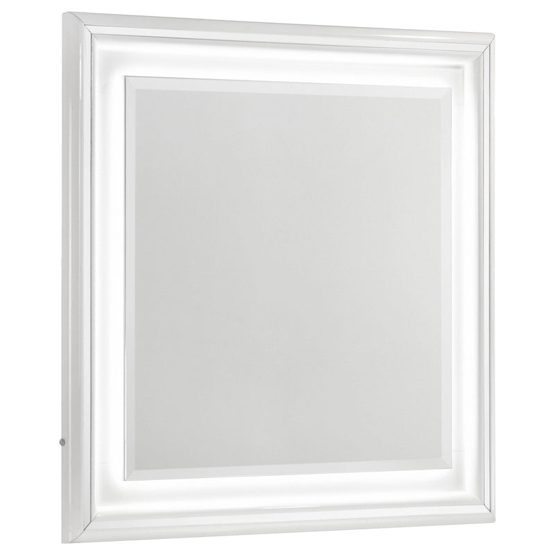 Cassia Dresser Mirror White High Gloss - alternate view