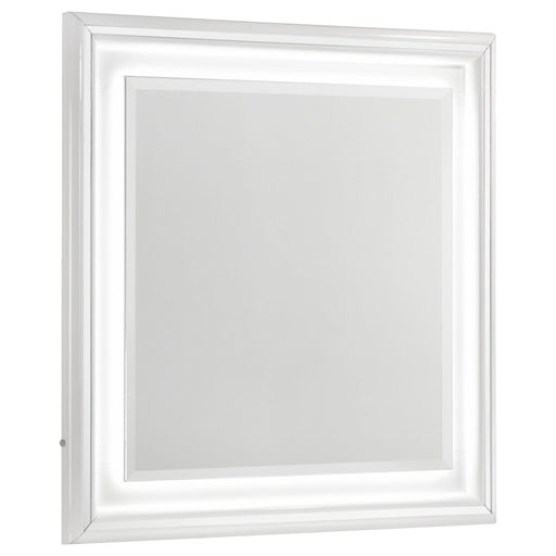 Cassia Dresser Mirror White High Gloss - alternate view