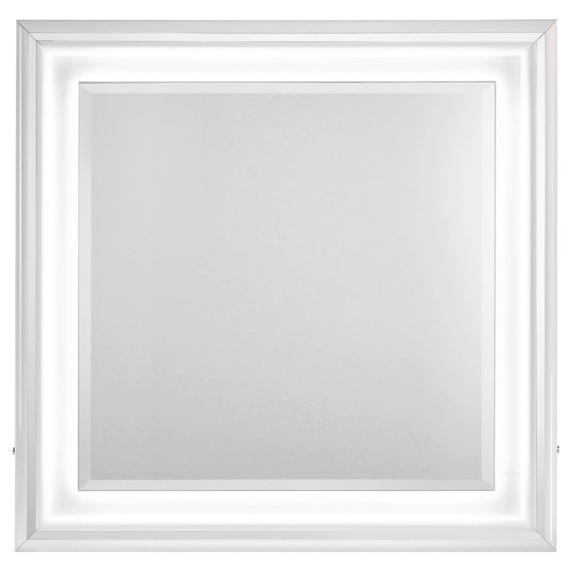 Cassia Dresser Mirror White High Gloss - detail 3