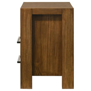 Adderley 2-drawer Nightstand Bedside Table Warm Brown - detail 5