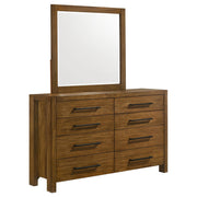 Adderley 8-drawer Bedroom Dresser and Mirror Warm Brown - alternate view