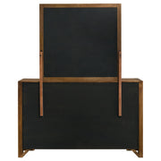Adderley 8-drawer Bedroom Dresser and Mirror Warm Brown - detail 7