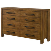 Adderley 8-drawer Bedroom Dresser Cabinet Warm Brown - detail 4
