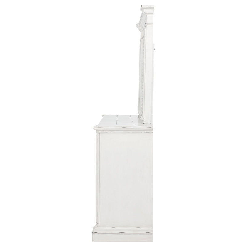 McKinney 6-drawer Bedroom Dresser with Mirror Vintage White - detail 5